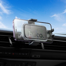 Automobilinis telefono laikiklis Hoco oro išleidimo angai H78 juodas ir pilkas