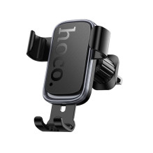 Gravity car phone holder Hoco air vent H80 black and gray