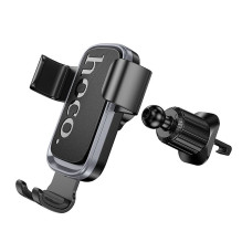 Gravity car phone holder Hoco air vent H80 black and gray