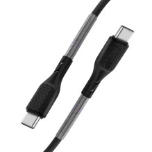 USB C į USB C laidas Forcell F-Energy QC4.0 PD 5A 66W anglies pluošto 1 m CB-02C juodas USB C į USB C laidas Forcell F-Energy QC4.0 PD 5A 66W anglies pluošto 1 m CB-02C juodas