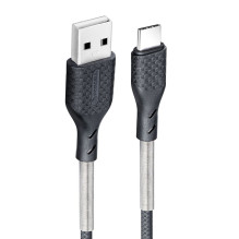 Cable USB A to USB C Forcell F-Energy QC4.0 5A 60W Carbon 1 m CB-02A black Cable USB A to USB C Forcell F-Energy QC4.0 5A 60W Carbon 1 m CB-02A black