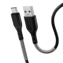 Cable USB A to USB C Forcell F-Energy QC4.0 5A 60W Carbon 1 m CB-02A black Cable USB A to USB C Forcell F-Energy QC4.0 5A 60W Carbon 1 m CB-02A black
