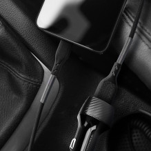 Cable USB A to USB C Forcell F-Energy QC4.0 5A 60W Carbon 1 m CB-02A black Cable USB A to USB C Forcell F-Energy QC4.0 5A 60W Carbon 1 m CB-02A black