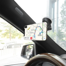 Magnetinis automobilio telefono laikiklis Hoco priekiniam stiklui / prietaisų skydeliui CA42 juodas ir raudonas