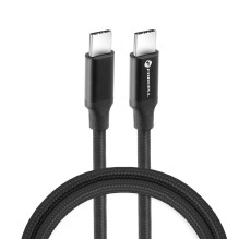 Cable USB C to USB C Forcell F-Energy QC4.0 PD 5A 100W E-mark / 4K / Thunderbolt / 20Gbit / s 1 m C391 black