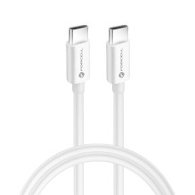 USB C į USB C laidas Forcell F-Energy QC4.0 PD 3A 60W 0,25 m C338 baltas
