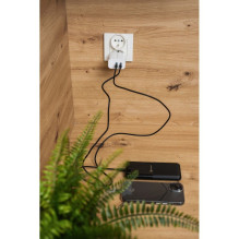 USB C į USB C laidas Forcell F-Energy QC4.0 PD 3A 60W 0,5 m C338 juodas USB C į USB C laidas Forcell F-Energy QC4.0 PD 3A 60W 0,5 m C338 juodas