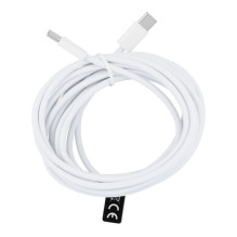 Cable Type C to Type C PD QC3.0 3A 30W HD26 BOX 3 m white Cable Type C to Type C PD QC3.0 3A 30W HD26 BOX 3 m white