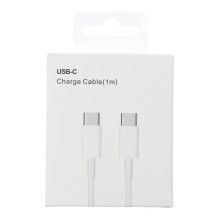 C tipo į C tipo PD QC3.0 kabelis 3A 30W HD26 dėžutė 1 m baltas