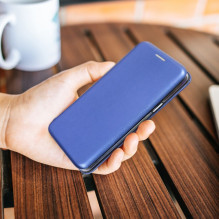 Flip case for Samsung S25 PLUS Elegance Book navy blue Flip case for Samsung S25 PLUS Elegance Book navy blue