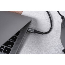 Cable USB C to USB C Forcell F-Energy QC4.0 PD 5A 240W Cafule 0,5 m C263 black Cable USB C to USB C Forcell F-Energy QC4.0 PD 5A 240W Cafule 0,5 m C263 black