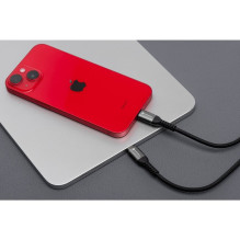 USB A į USB C laidas Forcell F-Energy QC4.0 3A 66W Cafule 3 m C256 juodas