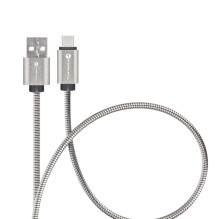 Cable USB A to USB C Forcell F-Energy QC4.0 3A 66W Metal 2 m C234 silver Cable USB A to USB C Forcell F-Energy QC4.0 3A 66W Metal 2 m C234 silver