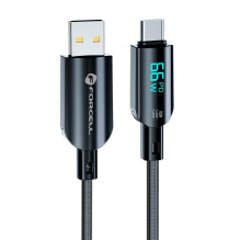 Cable USB A to USB C Forcell F-Energy QC4.0 PD 3A 66W Digital 1,2 m C272 black Cable USB A to USB C Forcell F-Energy QC4.0 PD 3A 66W Digital 1,2 m C272 black