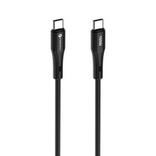 USB C laidas į USB C jungtį Forcell F-Energy QC4.0 PD 5A 100W silikoninis 1 m C347 juodas
