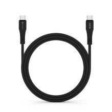Cable USB C to USB C Forcell F-Energy QC4.0 PD 5A 100W Silicone 1 m C347 black