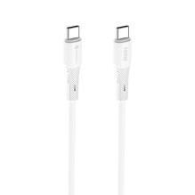 Cable USB C to USB C Forcell F-Energy QC4.0 PD 5A 100W Silicone 1 m C347 white