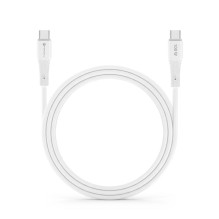 Cable USB C to USB C Forcell F-Energy QC4.0 PD 5A 100W Silicone 1 m C347 white