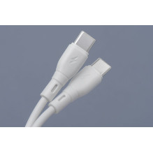 Cable USB C to USB C Blue Star 3A 60W ECO 1 m PJ73-13-3 white Cable USB C to USB C Blue Star 3A 60W ECO 1 m PJ73-13-3 white