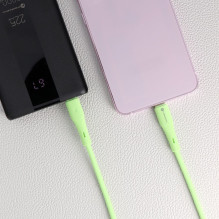 Laidas USB C į USB C Forcell F-Energy QC4.0 PD 3A 60W silikoninis 1 m C344 žalias