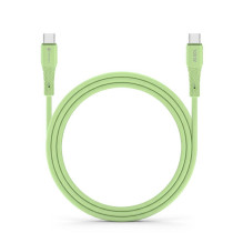 Cable USB C to USB C Forcell F-Energy QC4.0 PD 5A 100W Silicone 1 m C347 green