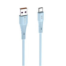 Cable USB A to USB C Forcell F-Energy QC4.0 3A 66W Silicone 1 m C342 blue