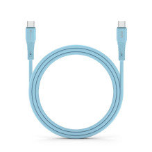 Cable USB C to USB C Forcell F-Energy QC4.0 PD 3A 60W Silicone 1 m C344 blue