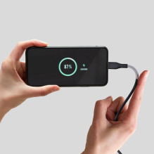 Cable USB C to USB C Forcell F-Energy QC4.0 PD 5A 100W Carbon 1 m CB-04C black Cable USB C to USB C Forcell F-Energy QC4.0 PD 5A 100W Carbon 1 m CB-04C black