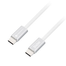 Cable USB C to USB C Forcell F-Energy QC4.0 PD 5A 240W Cafule Color 2 m CBN1 white Cable USB C to USB C Forcell F-Energy QC4.0 PD 5A 240W Cafule Color 2 m CBN1 white