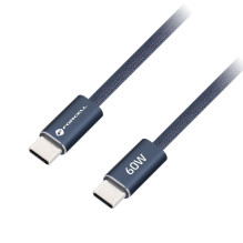 Laidas USB C į USB C Forcell F-Energy QC4.0 PD 3A 60W Cafule Color 1,2 m ACYH23 tamsiai mėlynas Laidas USB C į USB C Forcell F-Energy QC4.0 PD 3A 60W Cafule Color 1,2 m ACYH23 tamsiai mėlynas