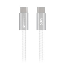 Cable USB C to USB C Forcell F-Energy QC4.0 PD 3A 60W Cafule Color 1,2 m ACYH23 white