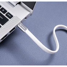 USB C į USB C laidas Forcell F-Energy QC4.0 PD 5A 100W Cafule Flat 1,2m CCFN23 baltas USB C į USB C laidas Forcell F-Energy QC4.0 PD 5A 100W Cafule Flat 1,2m CCFN23 baltas