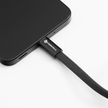 Cable USB C to USB C Forcell F-Energy QC4.0 PD 3A 60W Cafule Flat 1,2 m CCFN23 black Cable USB C to USB C Forcell F-Energy QC4.0 PD 3A 60W Cafule Flat 1,2 m CCFN23 black