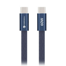 Cable USB C to USB C Forcell F-Energy QC4.0 PD 3A 60W Cafule Flat 1,2 CCFN23 m dark blue Cable USB C to USB C Forcell F-Energy QC4.0 PD 3A 60W Cafule Flat 1,2 CCFN23 m dark blue