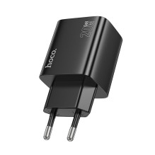 Telefono įkroviklis Hoco 2 x USB C + 2 x USB A QC3.0 PD 3A 20W N55 juodas