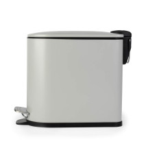 Beldray LA036690GRYPEU7 Slimline D-Shaped Pedal Bin - Grey 5-Litre