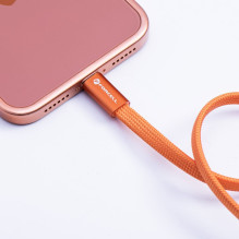 Cable USB C to USB C Forcell F-Energy QC4.0 PD 3A 60W Cafule Flat 1,2 m CCFN23 orange Cable USB C to USB C Forcell F-Energy QC4.0 PD 3A 60W Cafule Flat 1,2 m CCFN23 orange