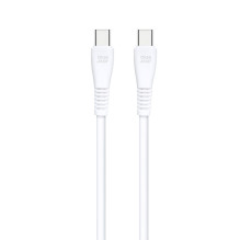 USB C laidas į USB C, Blue Star, 3A, 60W, QC4.0, 1 m, baltas, PJ-DQ1-C USB C laidas į USB C, Blue Star, 3A, 60W, QC4.0, 1 m, baltas, PJ-DQ1-C