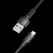 USB A–C laidas VEGER PD 5A 100W AC03 1,2 m juodas