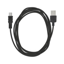 USB A tipo į Mini USB (navigacijai / kamerai) laidas, 1 m, juodas USB A tipo į Mini USB (navigacijai / kamerai) laidas, 1 m, juodas