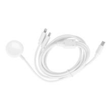 Cable 3in1 Type C to 2 x Lightning / Apple Watch 3W 2A C3168 1,2 m white