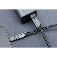 Cable 4in1 USB C / USB A to USB C / Lightning Forcell F-Energy QC PD 3A 60W 1 m C241 chrome Cable 4in1 USB C / USB A to USB C / Lightning Forcell F-Energy QC PD 3A 60W 1 m C241 chrome