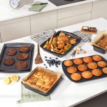Salter BW14176 100% Recycled Carbon Steel 21cm Square Pan