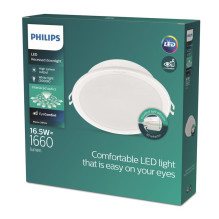 Built-in lamp Philips Meson, 16.5W, 3000°K, LED, white Built-in lamp Philips Meson, 16.5W, 3000°K, LED, white