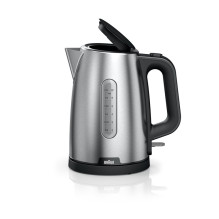 Elektrinis virdulys Braun PurShine WK1500BK, 1.7 l, sidabro