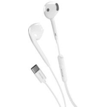 Austiņas SBS Music Hero Stereo White USB-C