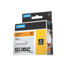 Etiketės Juosta - Dymo Juoda Oranžinė Savisauganti Vinilinė, Atitinkanti OSHA ANSI ISO Etiketės Juosta - Dymo Juoda Oranžinė Savisauganti Vinilinė, Atitinkanti OSHA ANSI ISO