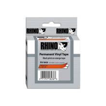 Label Tape - Dymo 18436 Indoor/Outdoor OSHA Compliant Black Orange Label Tape - Dymo 18436 Indoor/Outdoor OSHA Compliant Black Orange