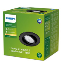 Built-in lamp recessed Philips FRESCO, 4.6W, GU10