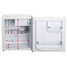Adler AD 8096w Freestanding undercounter refrigerator White